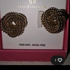 House of Harlow 1960 Spiral Gold Earrings